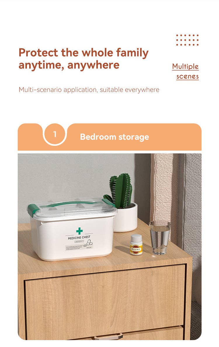 VIGOR - Wholesale First aid kit - Sleek Household Medical Box Emergency Medical Storage Box Dr10