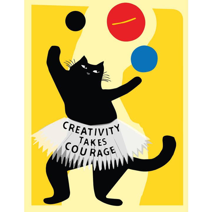 All Very Goods - Wholesale Postcard - Postcard - Creativity Takes Courage1