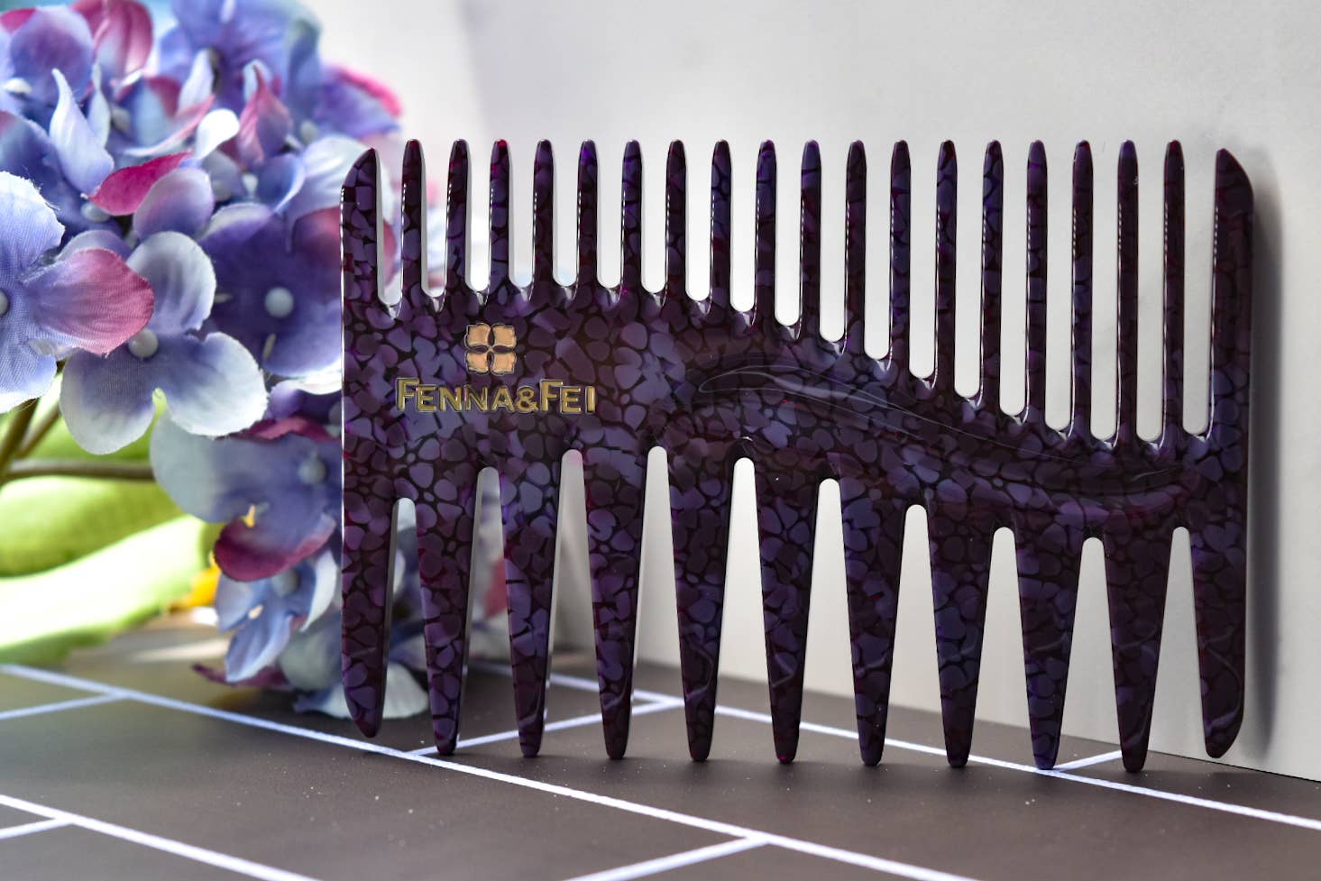 Fenna&Fei - Vente Peigne/brosse à cheveux - Collection de peignes Duo | Peigne double face en acétate2