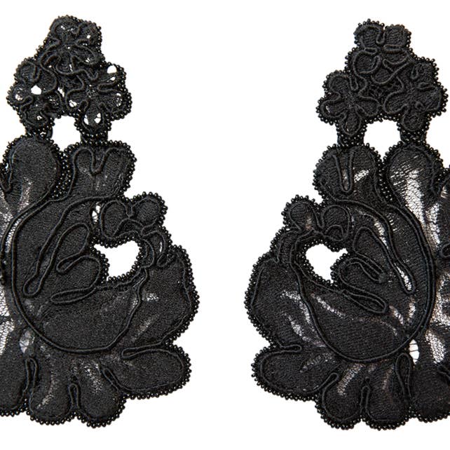 La Grande Rose, noir pour la vente par ELISABETH SILVERMAN