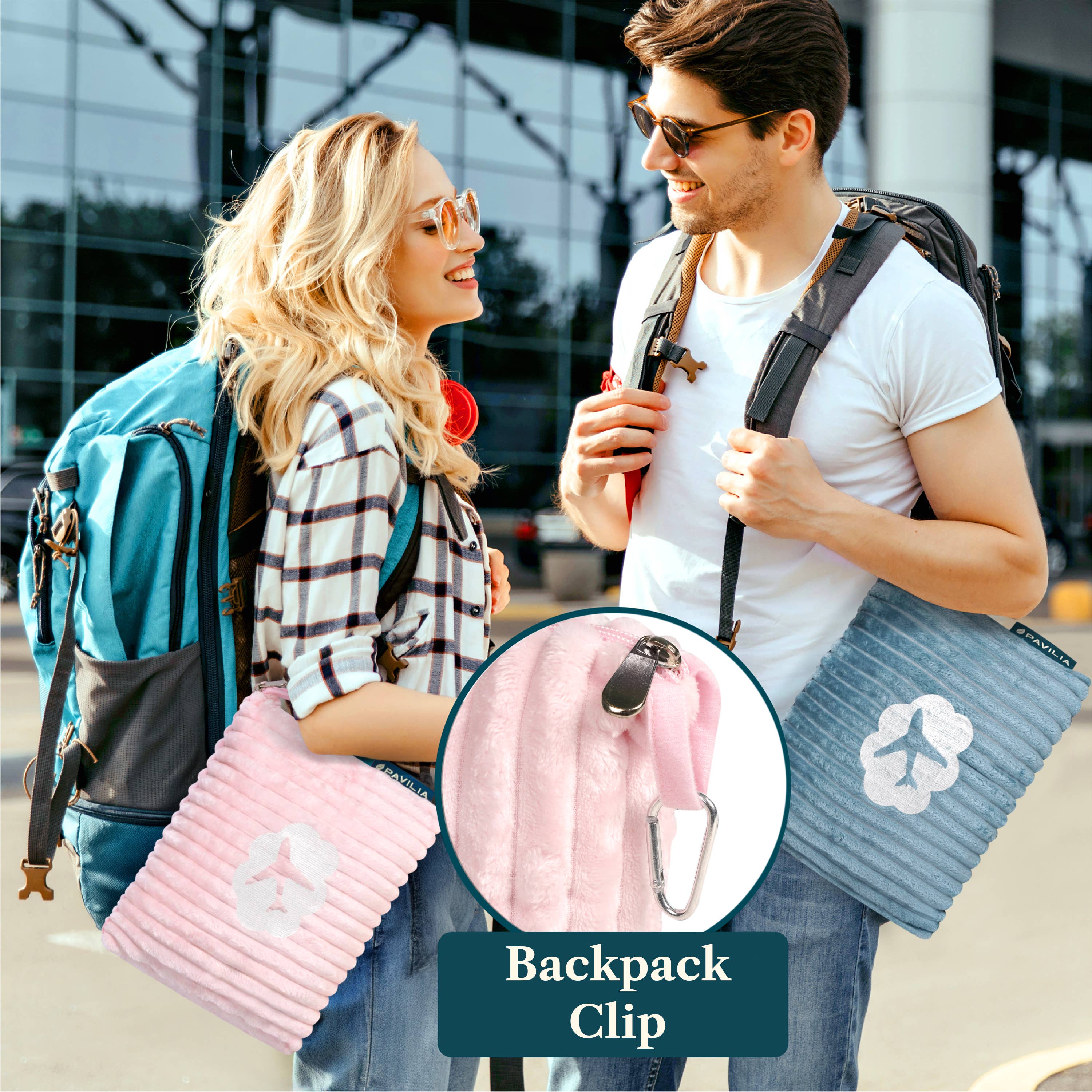 Pavilia - Wholesale Travel Blanket - Airplane Fleece Travel Blanket Pillow12