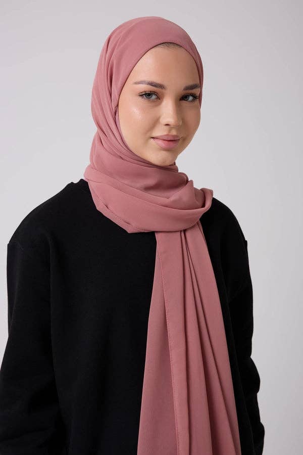 Akoya Hijabs - Vendita all'ingrosso Hijab - Donna - Hijab Istantaneo 2 in 1 in Chiffon con Copertura Completa11
