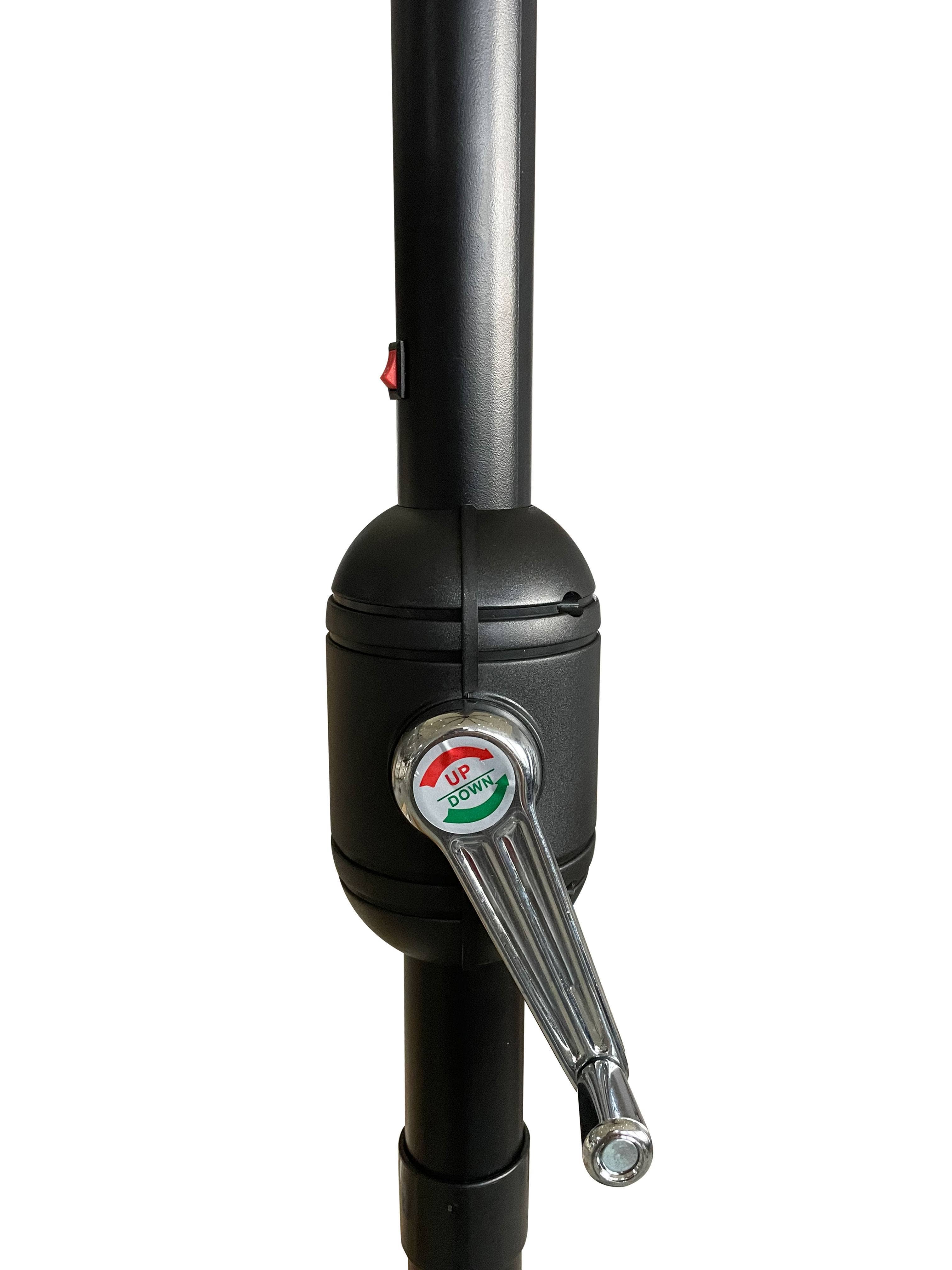 LeisureMod - Wholesale Patio Umbrella - Sierra Modern 9ft Solar LED Patio Garden Umbrella39