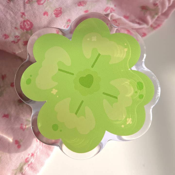 Lucky Clover Magnetic Phone Holder for wholesale by madebyshania