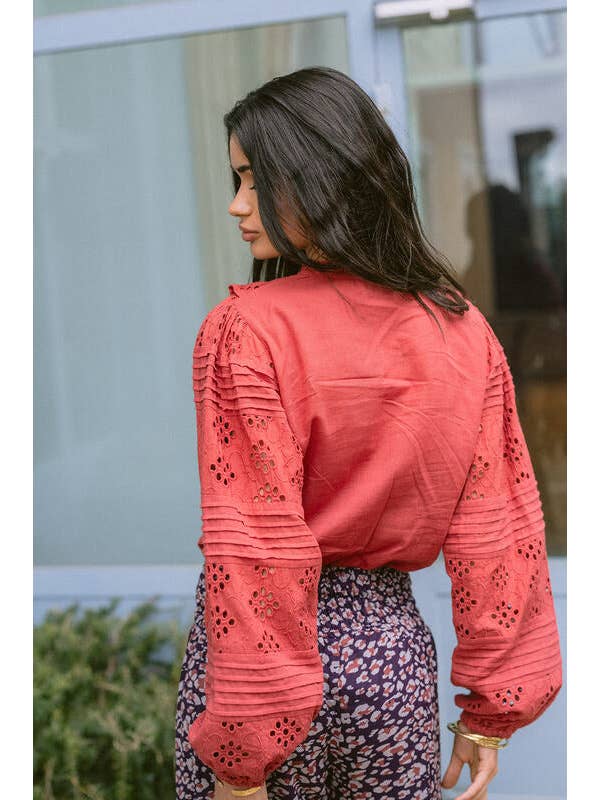 Piti Cuiti - Wholesale Blouse - Women's - SAVANNA PURPLE SHIRT3