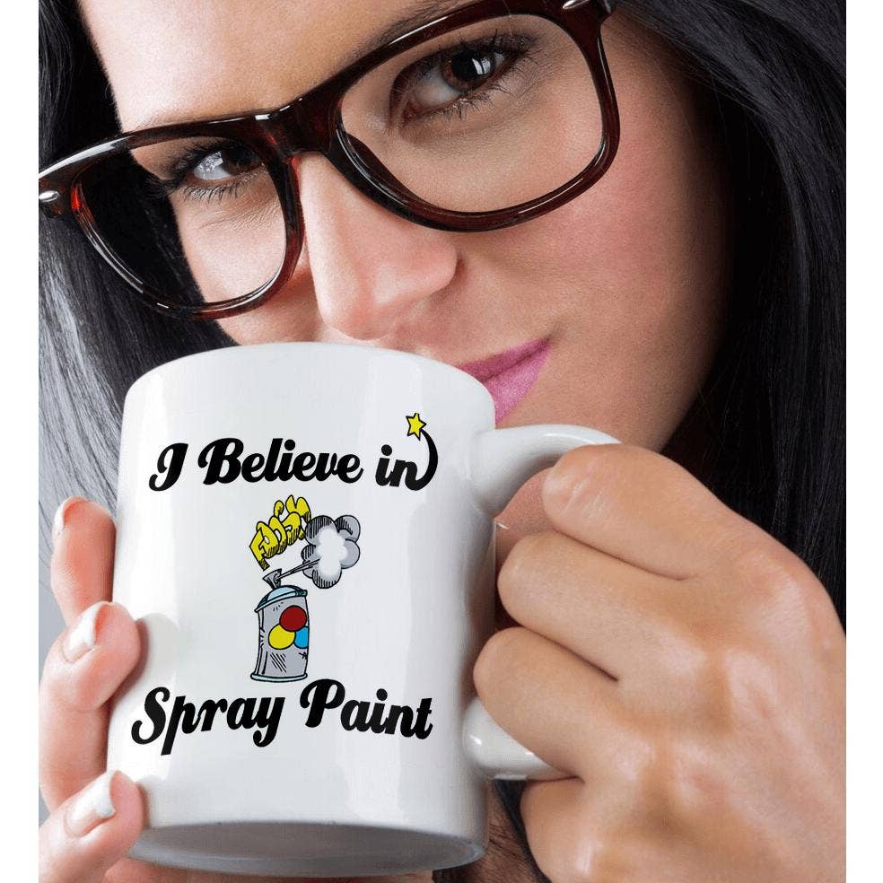 3dRose - Wholesale Coffee Mug - 3dRose, I Believe In Spray Paint, Mug9