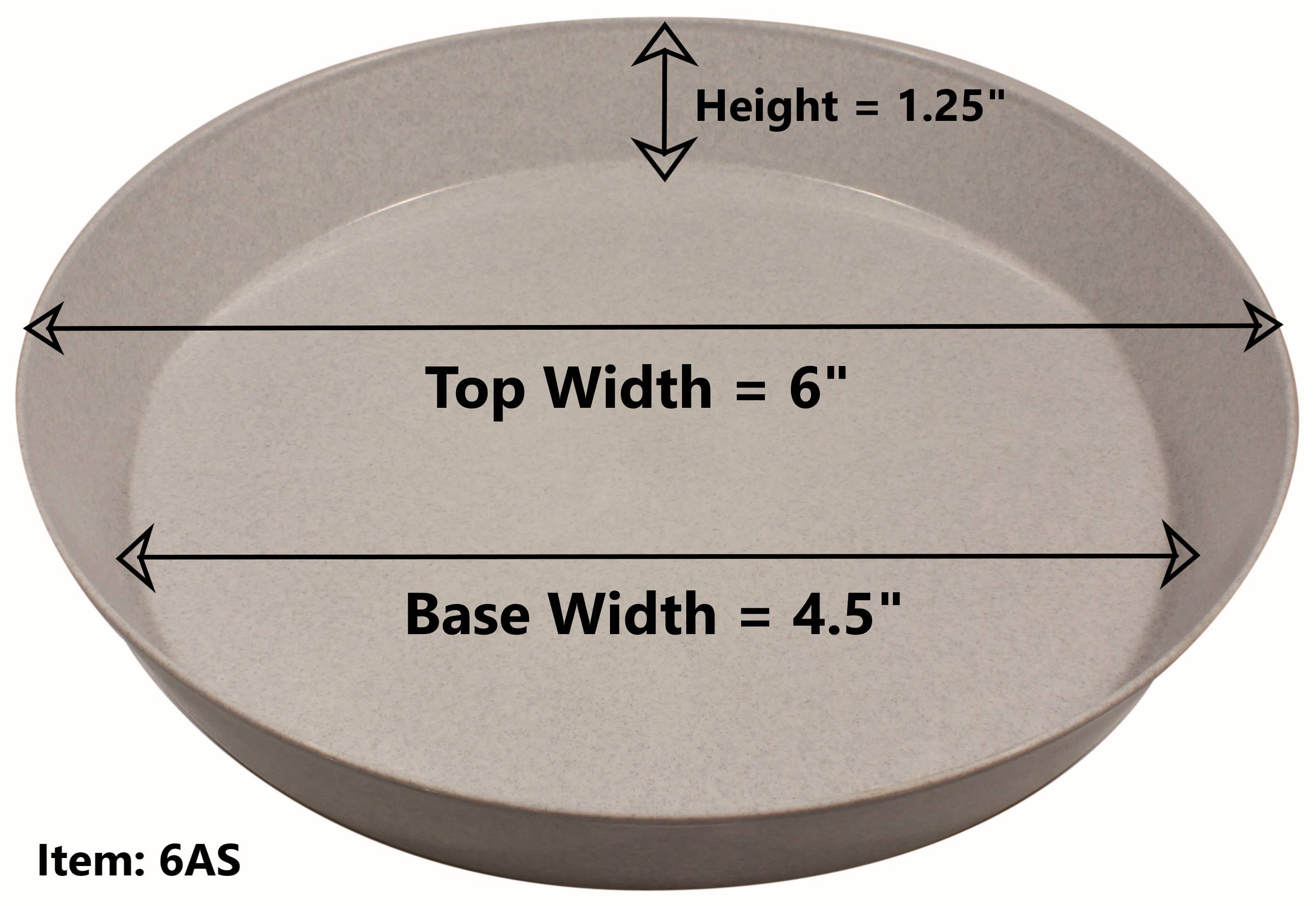 Austin Planter - Wholesale Saucer - Plant Saucers -Natural Colored Plastic3
