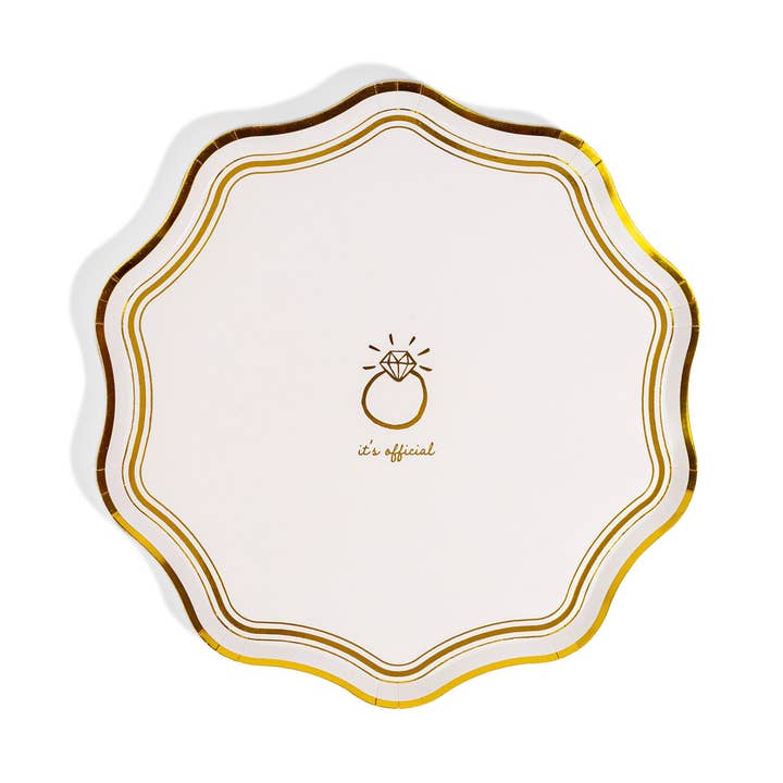 C'est officiel, assiettes de fête Icon. pour la vente par Emergency Confetti