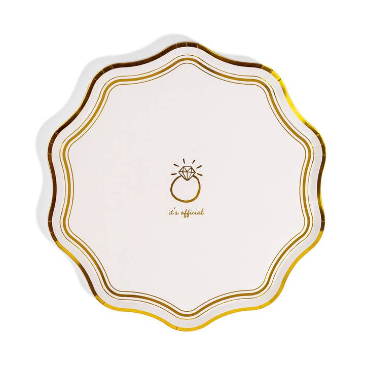 C'est officiel, assiettes de fĂȘte Icon. pour la vente par Emergency Confetti