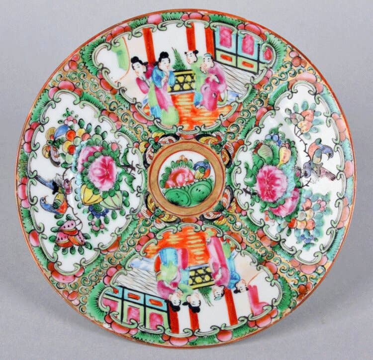 Stylin Brunette & Troop Mahjong - Vendita all'ingrosso Adesivo - Adesivo con medaglione di rose0