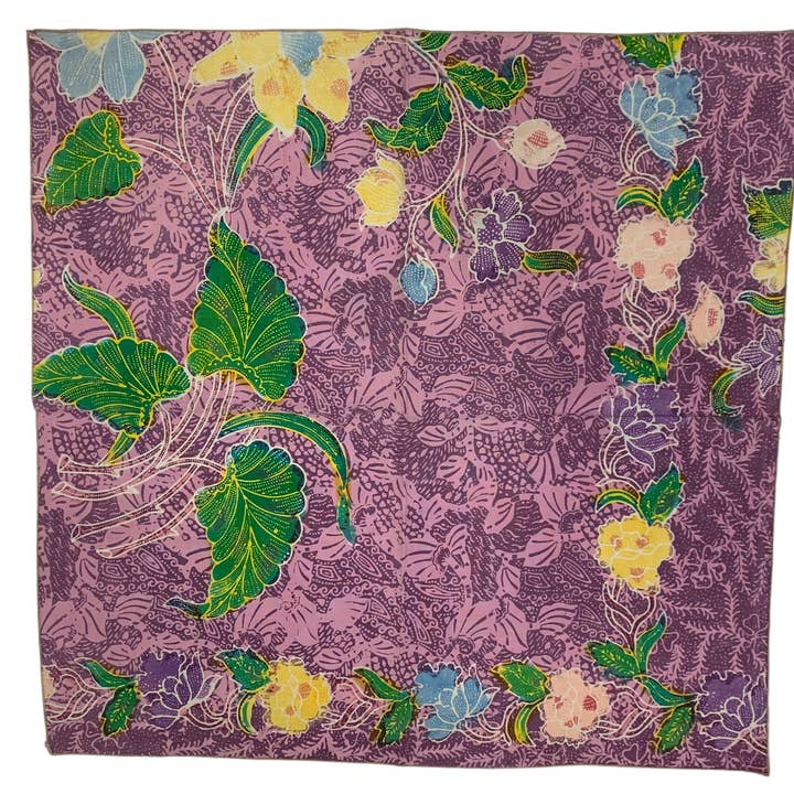 Asia West – wholesale Dinner & cloth napkin – Napkins-blue, green, orange, natural, pink & purple (set/6) 15