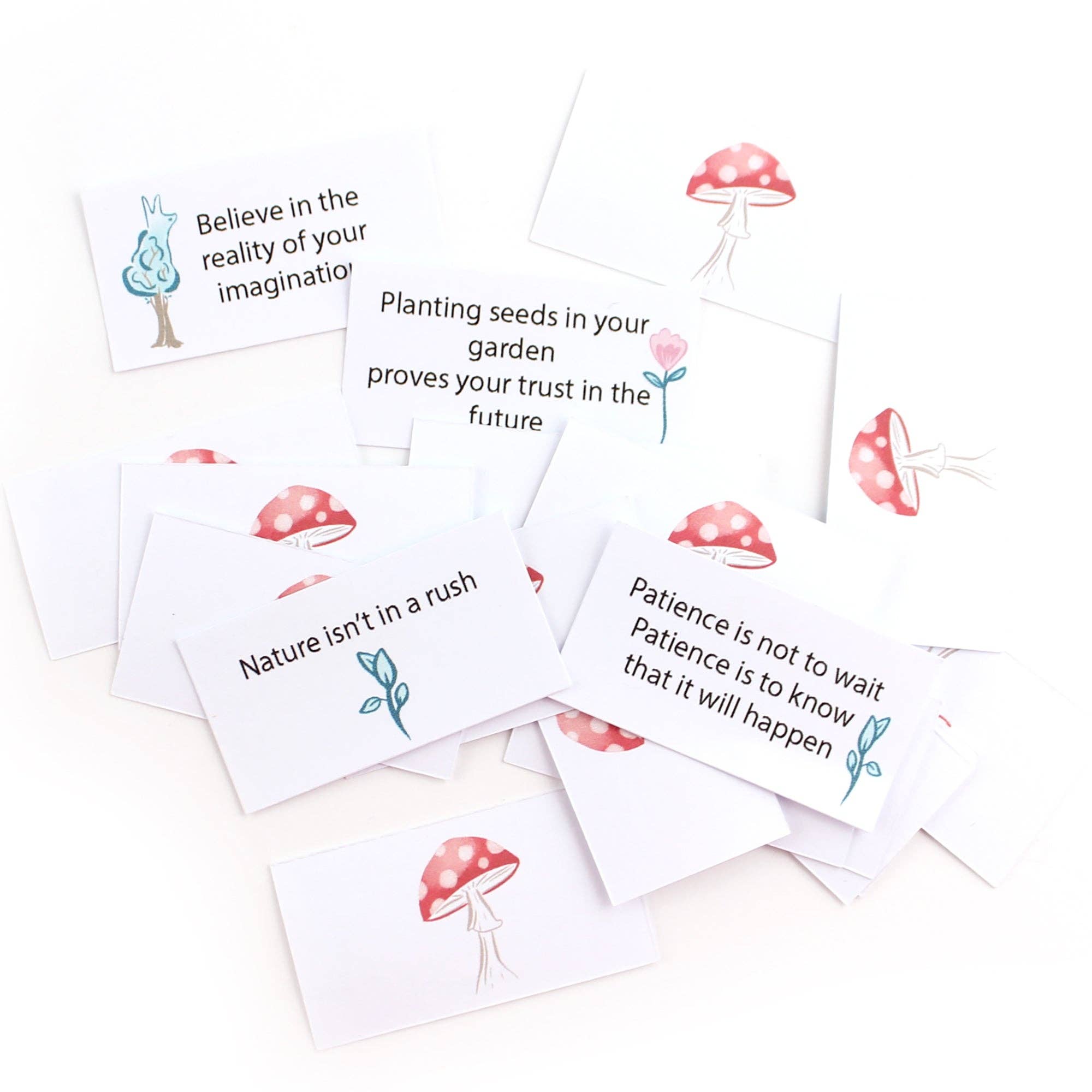 Miss Ella - Wholesale DIY Craft Kit - DIY Dolly Kit - Patience the Mushroom Girl + 20 Zen cards 4