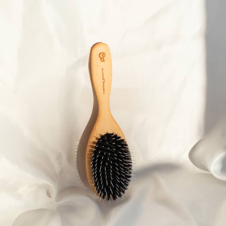 Julia - Cepillo de Cerdas de Jabalí y Púas de Haya Clara para venta al por mayor de L’Artisan Brossier