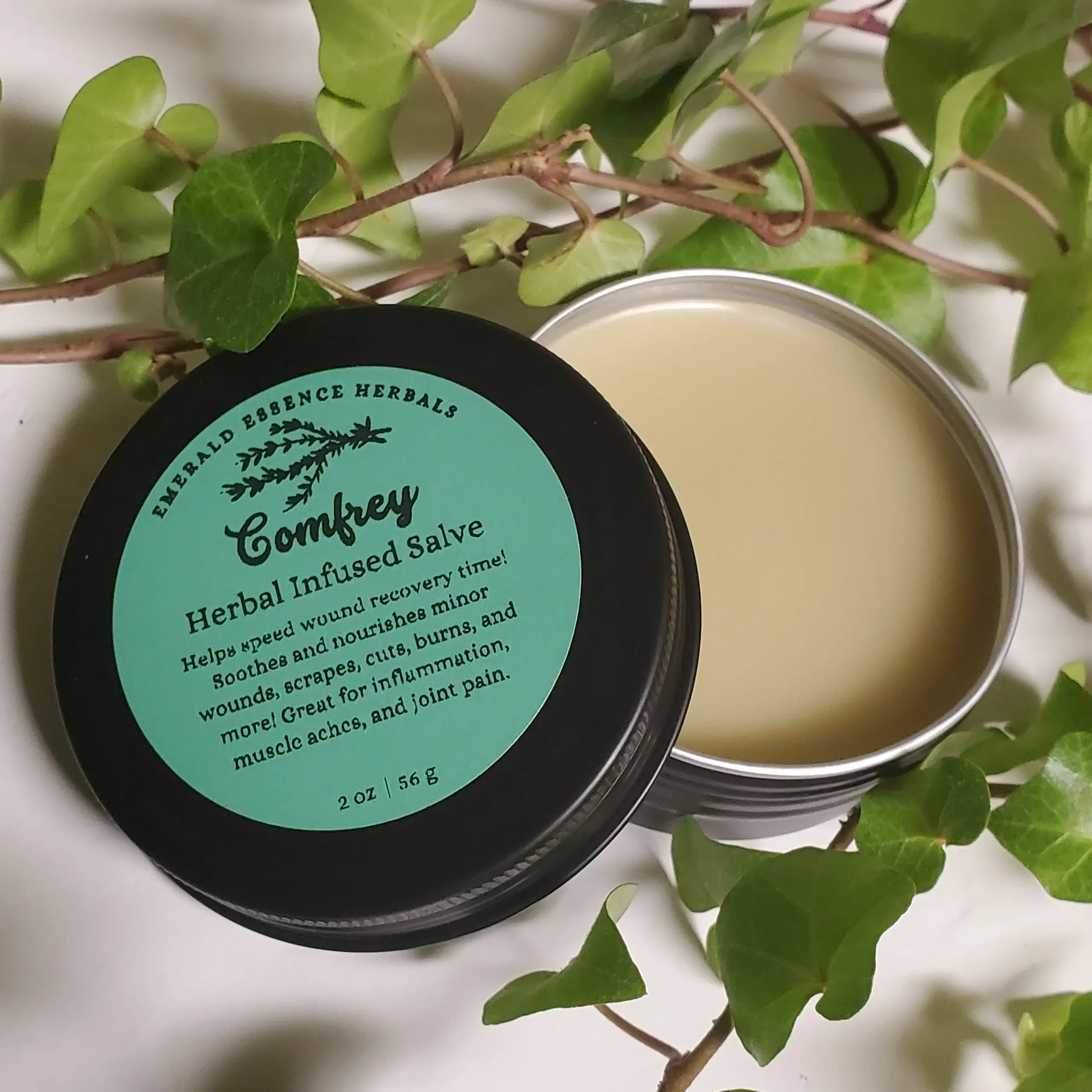Emerald Essence Herbals - Wholesale Healing Salve/Balm/Cream - Comfrey Hebal Salve for Injuries0