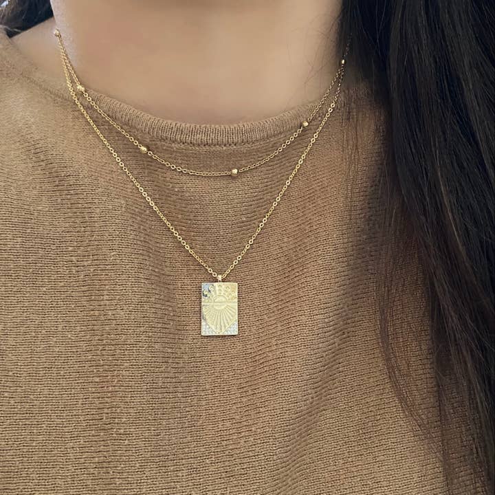 Amady Jewelry - Wholesale Link & Chain Necklace - 18k gold filled satellite chain layering necklace waterproof