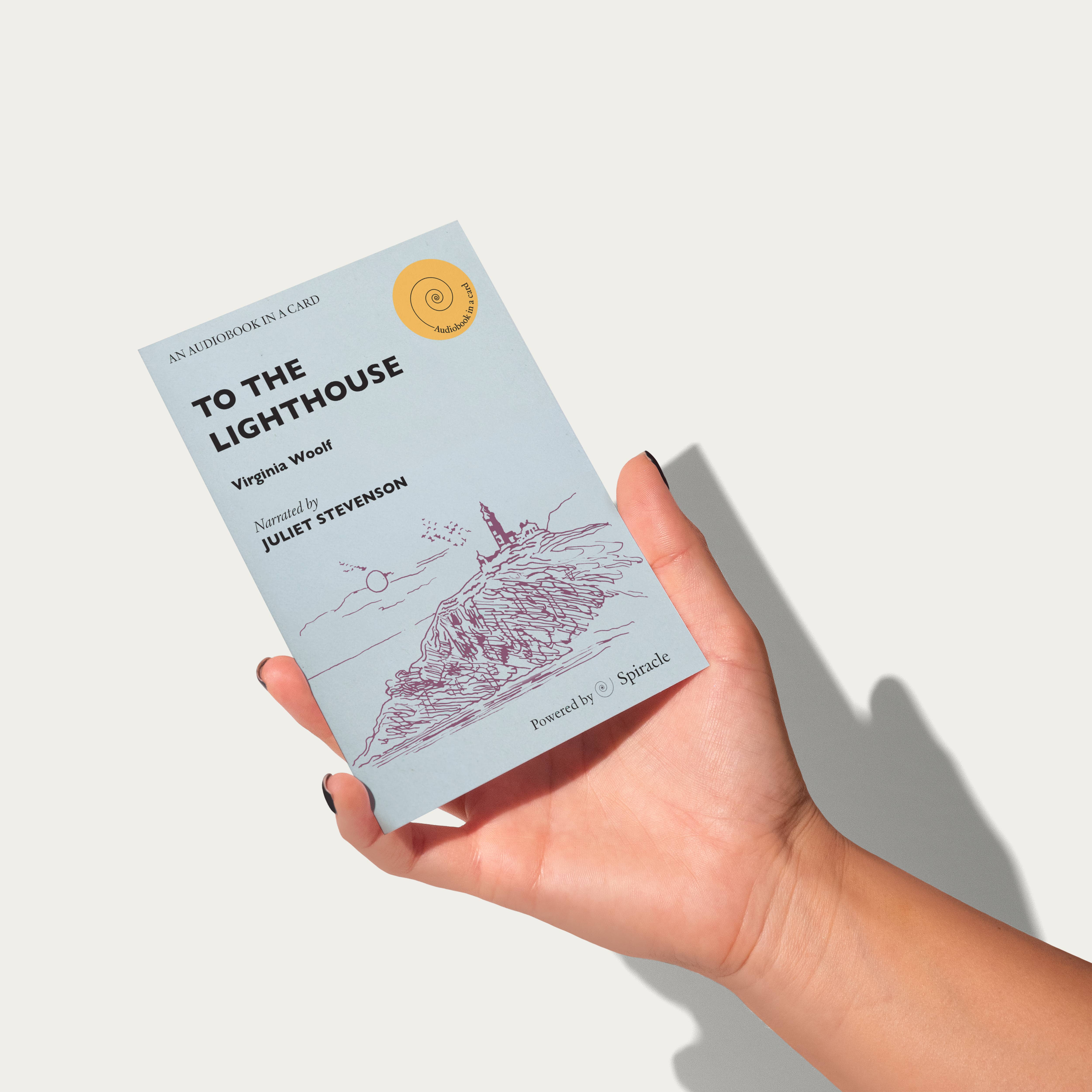 Spiracle Audiobooks – wholesale Everyday greeting card – Audiobook in a Card: To The Lighthouse by Virginia Woolf4
