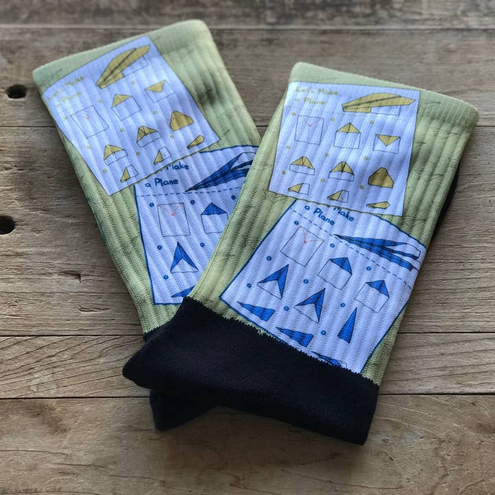 Chaussettes Let's Make a Plane Crew pour la vente par Simply Me • Gentlemen Est. 2017 LLC
