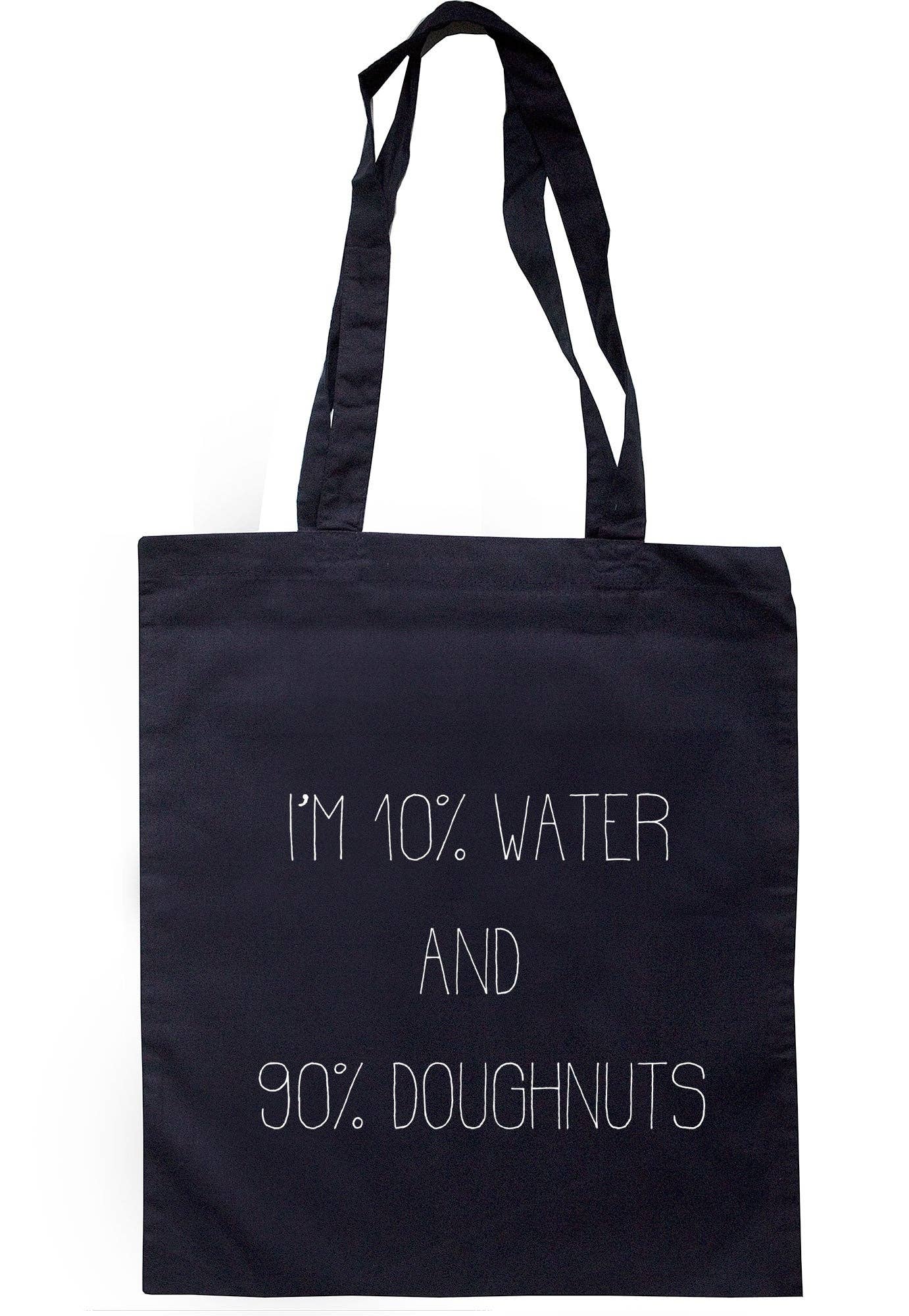 Illustrated Identity – wholesale Tote bag – Women's – I'm 10% Water And 90% Doughnuts Tote Bag S04854