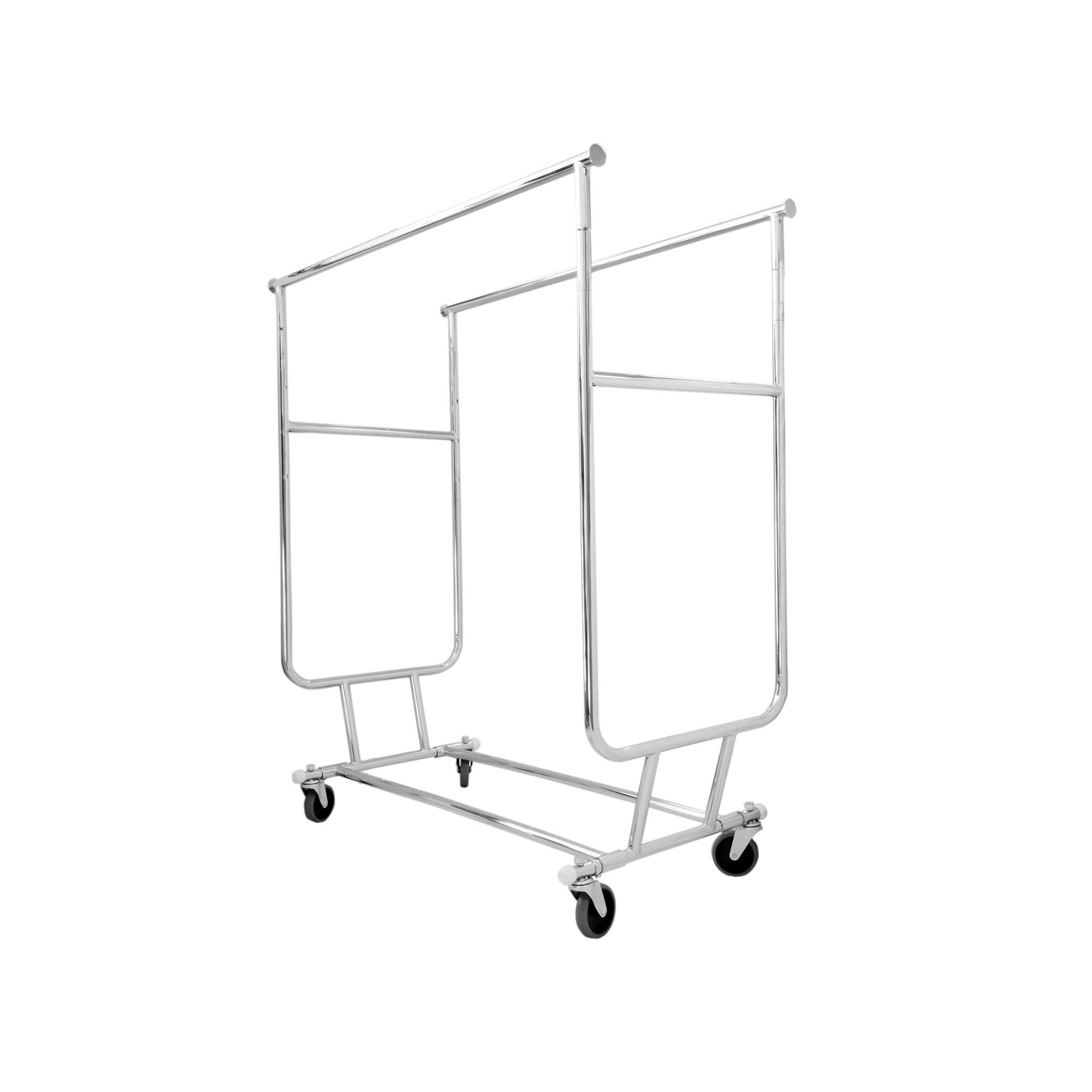 Chrome Rolling Garment Racks for wholesale on Faire1