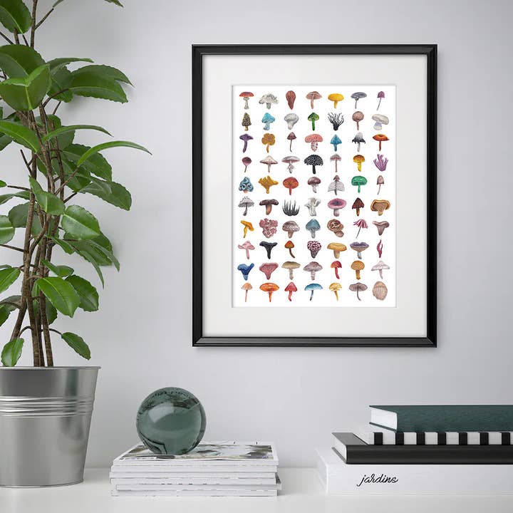Lucy Locks Art - Wholesale Art Print - Mushroom A3 Print8