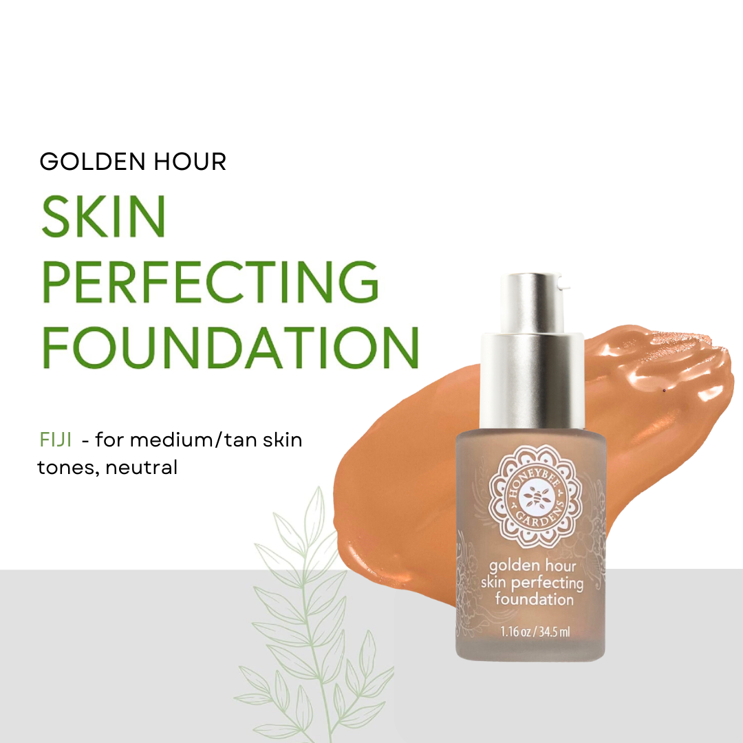 Honeybee Gardens Natural Cosmetics & Body Care – wholesale Foundation – Golden Hour Skin Perfecting Foundation11