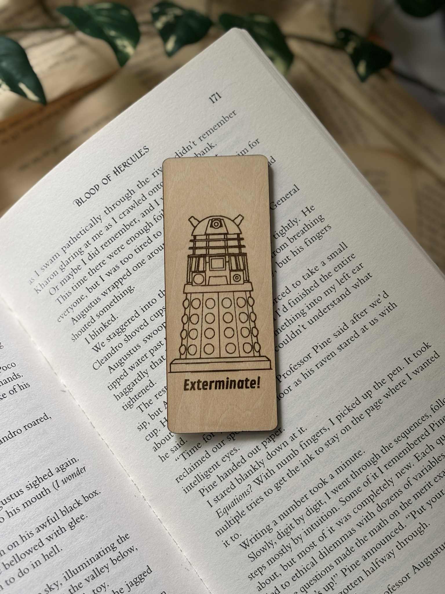 Nordic Book Adventure - Wholesale Bookmark - Exterminate – Wooden Bookmark