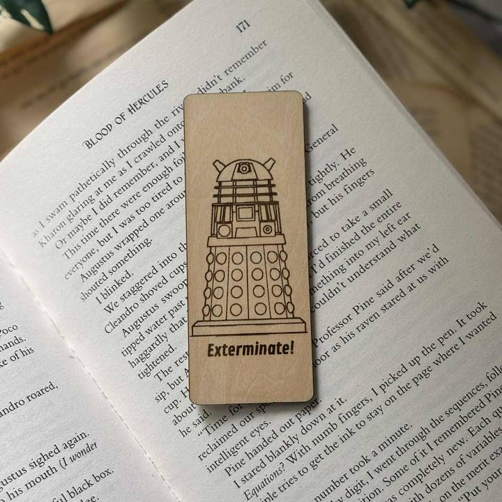 Nordic Book Adventure - Wholesale Bookmark - Exterminate – Wooden Bookmark0