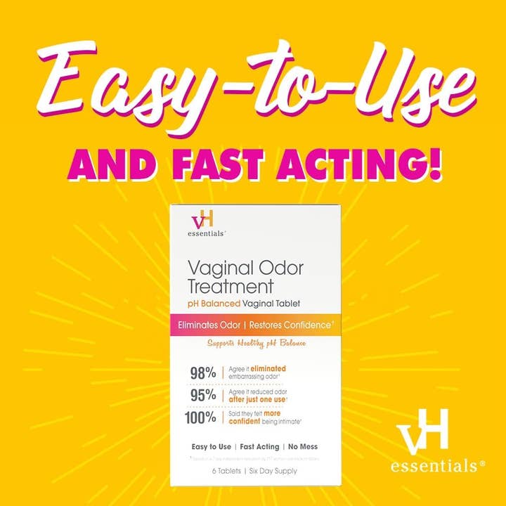First Choice Buying - Wholesale Oral Supplement/Vitamin - VH Essentials Vaginal Odor Treatment pH Balanced Vaginal Tablets, 6 Tablets
