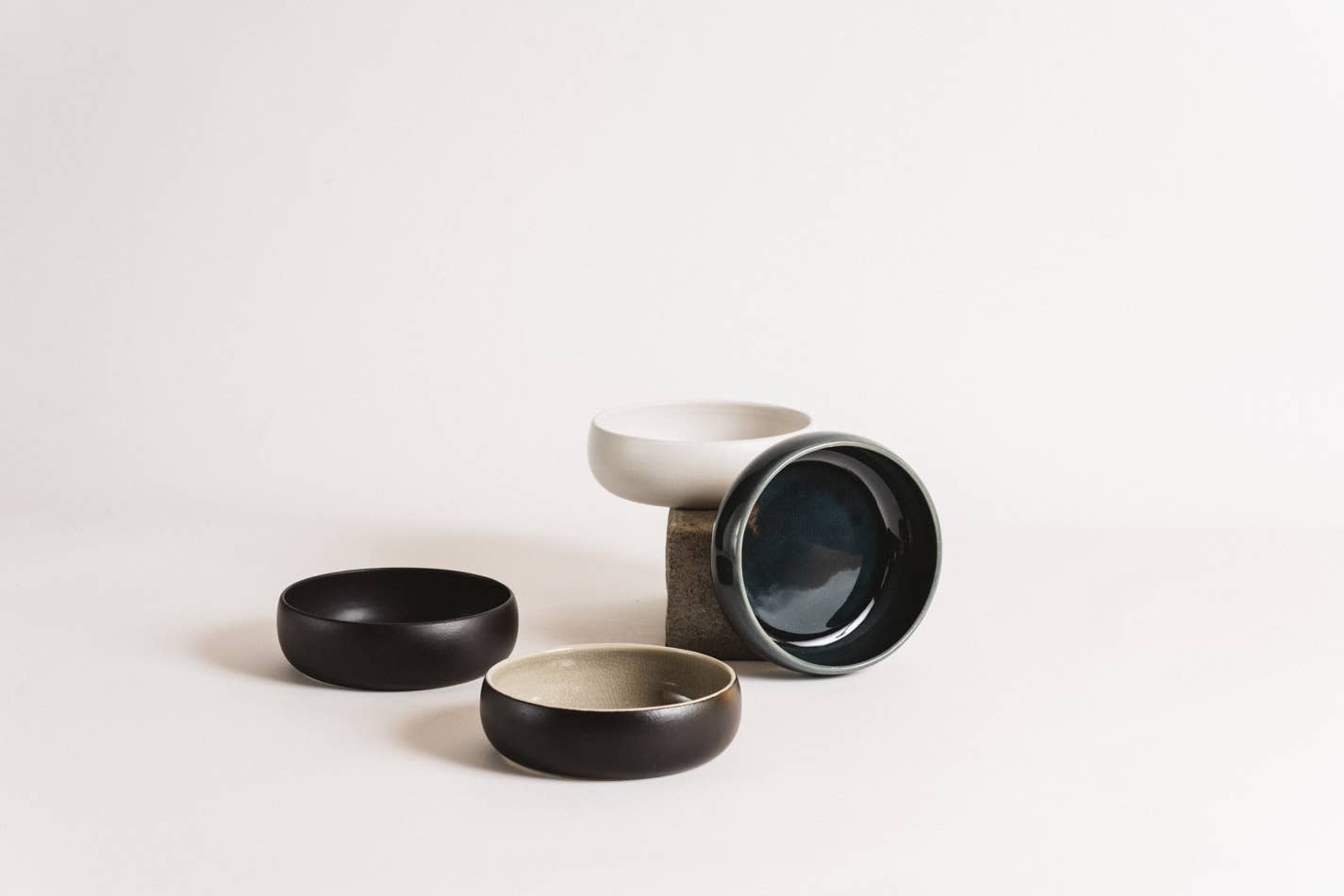 GHARYAN Stoneware & Olive Wood Tableware | Ships from USA - Wholesale Bowl - Handmade Stoneware Tapas Bowl | Ewa 5.9"5