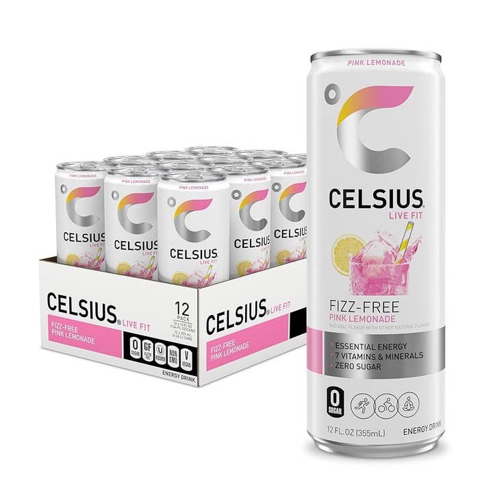 L&F Universal Goods - Wholesale Sports/Energy Drink - Celsius Energy Drink - 12 Pk - 12 Oz - Pink Lemonade