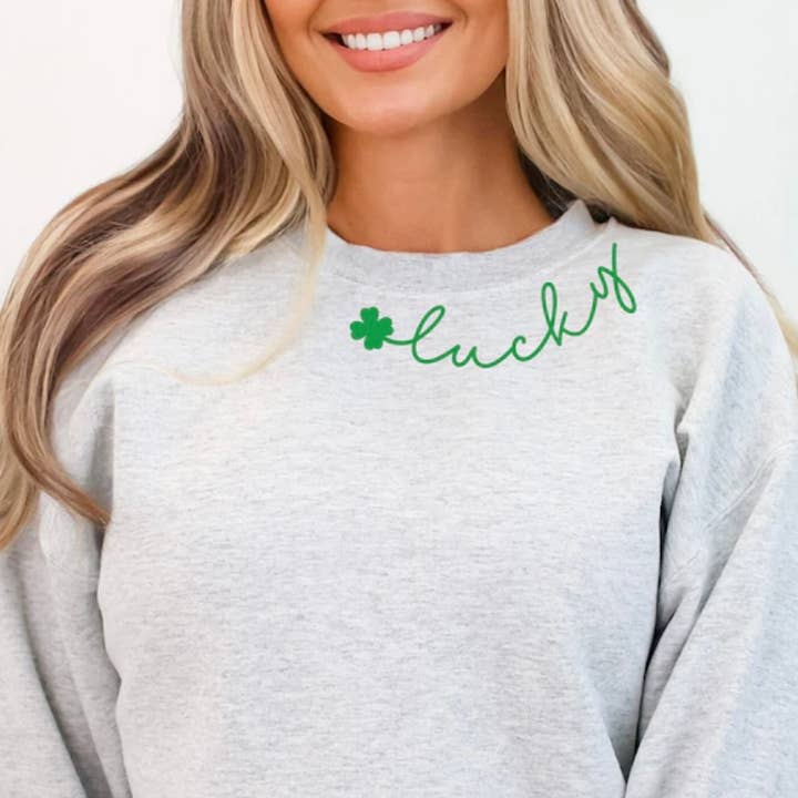 Lucky Sweatshirt for wholesale by Making It Personal