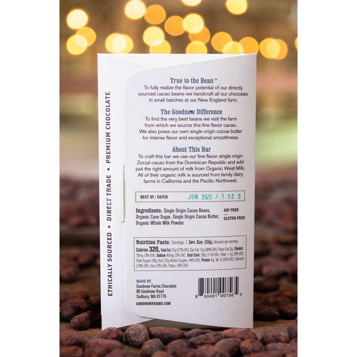 Goodnow Farms Chocolate - Wholesale Chocolate Bar - Milk, Classic Milk Craft Chocolate