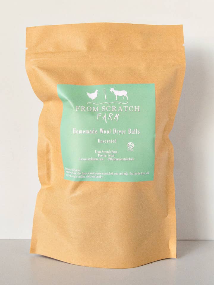 Palle per asciugatrice per la vendita all'ingrosso da parte di From Scratch Farm