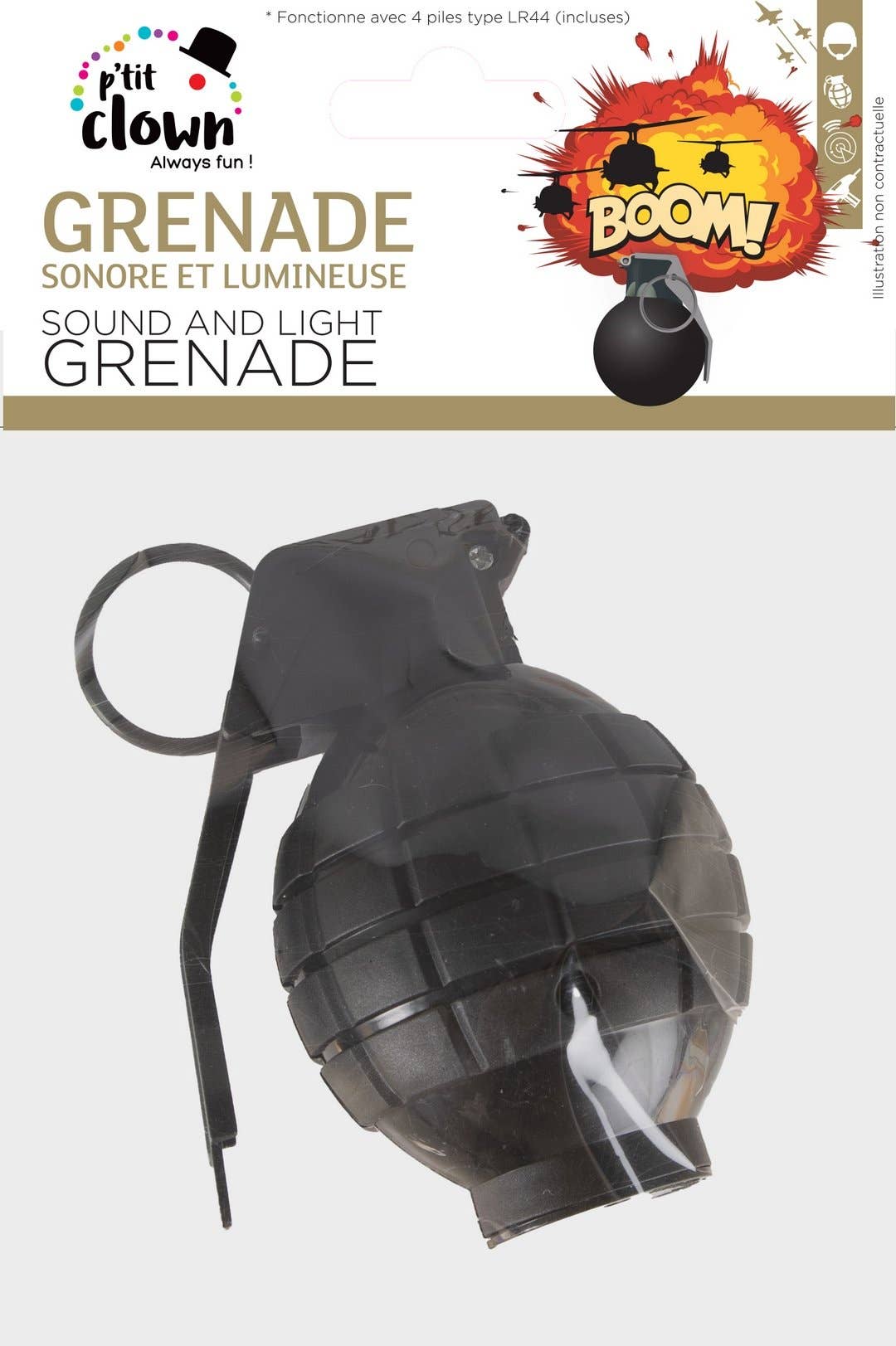 P'tit Clown - Wholesale Gag Gift/Novelty Gift - Stun Grenade - Black0
