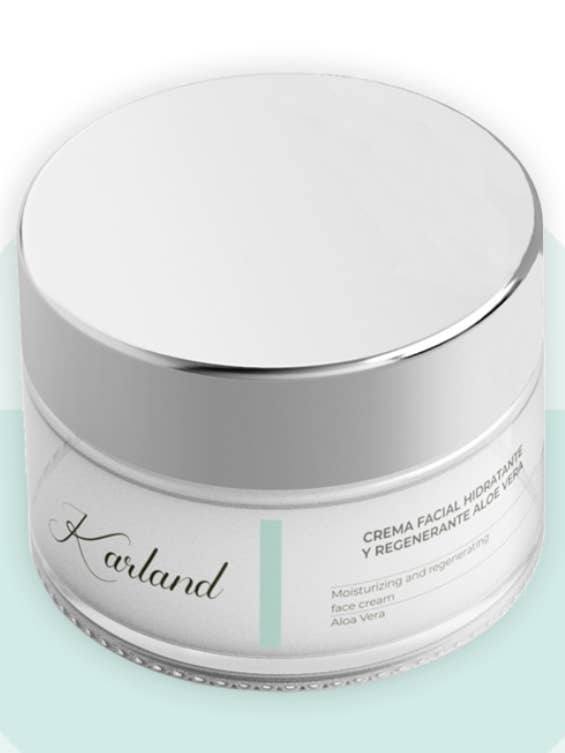 Moisturizing facial cream with aloe vera for wholesale by Karland