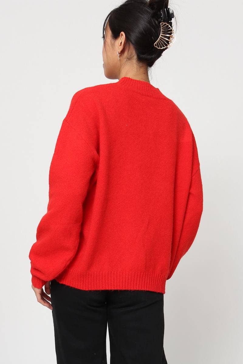 DIX-ONZE - Wholesale Knit Sweater - Women's - Soft Plain Sweater – Round Neck & Long Sleeves25