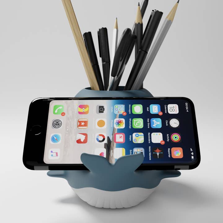 Mustard - Wholesale Pen & Pencil Holder - Whale Desktop Organisor5