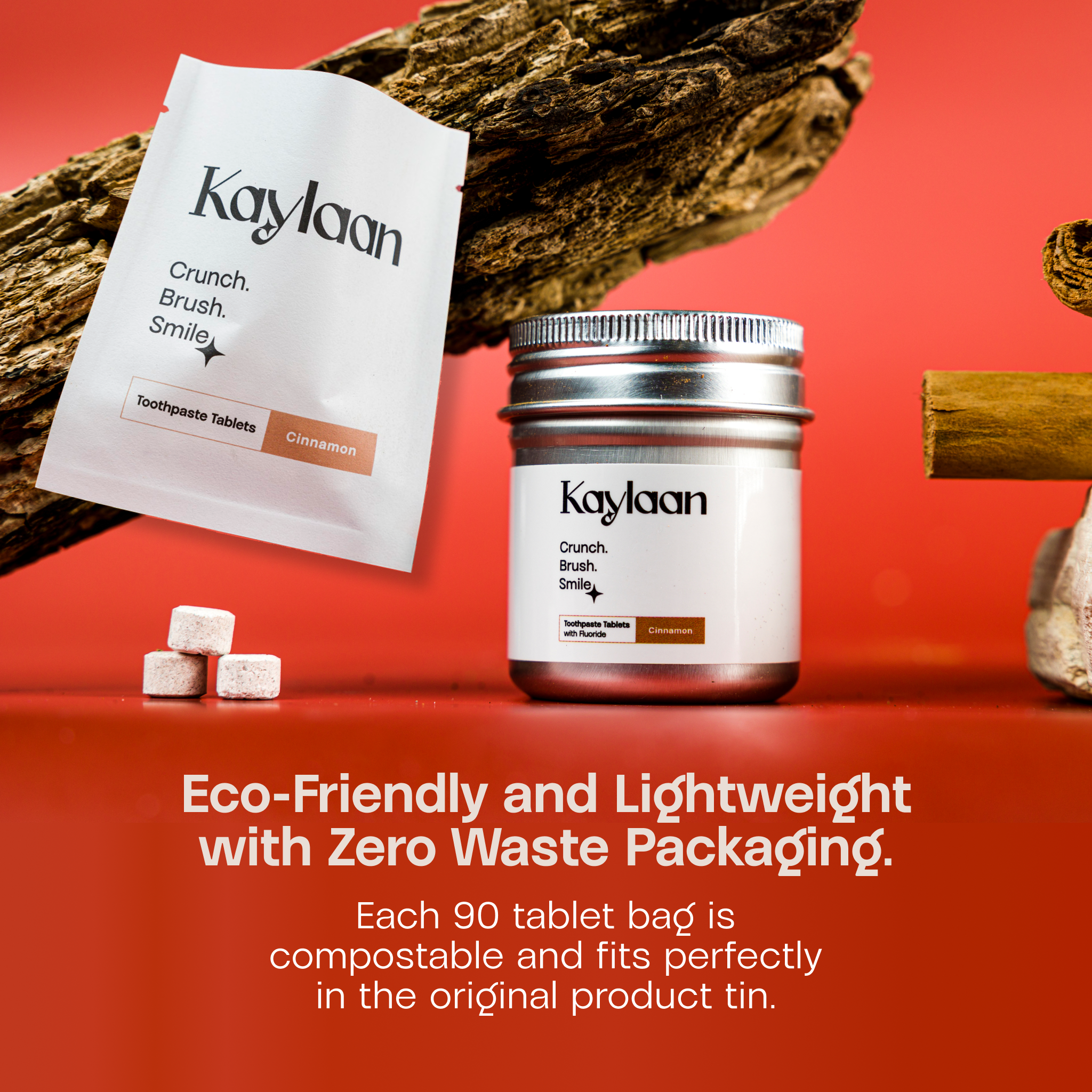 Kaylaan Toothpaste and Mouthwash Tablets - Wholesale Toothpaste - Kaylaan Cinnamon Toothpaste Tablets Refill – Fluoride-Free2