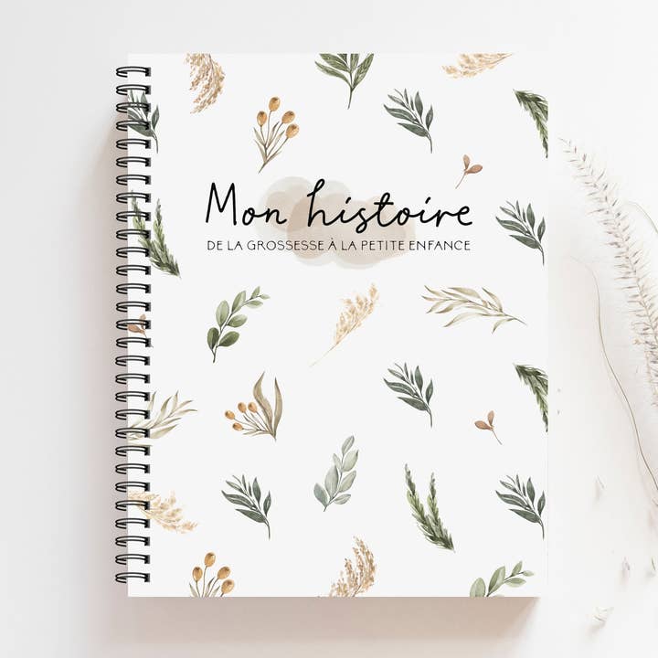 Unisex Pregnancy Journal and Birth Book #2 pour la vente par Rainbows&Lollipops Inc