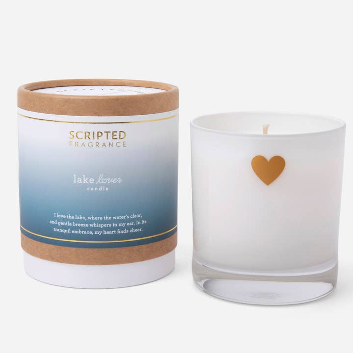 Lake Lover Soy Candle for wholesale by Scripted Fragrance