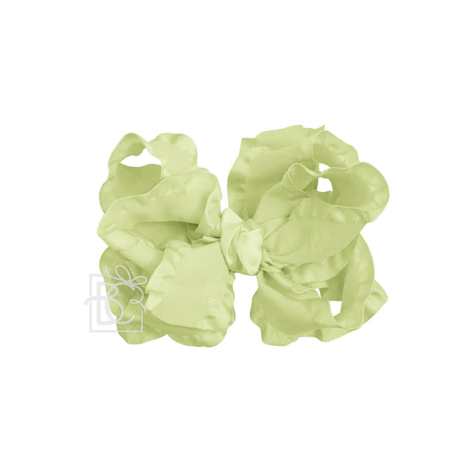 Beyond Creations, LLC - Wholesale Hair Bow - Kids - DOUBLE RUFFLE BOW ON CLIP34