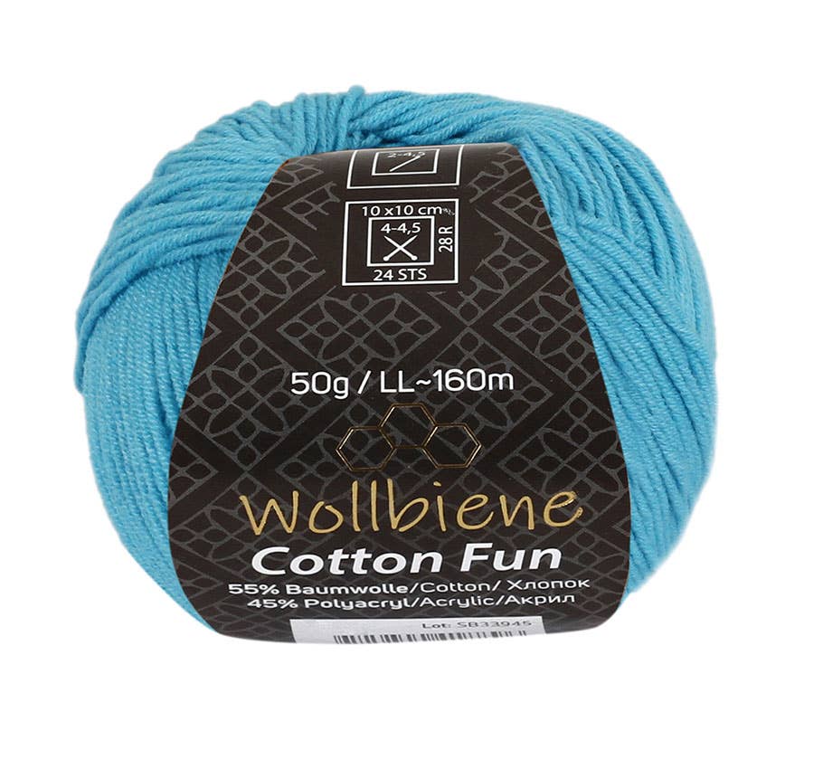Wollbiene - Wholesale Yarn - Cotton Fun all-season wool 50g knitting wool cotton mix18