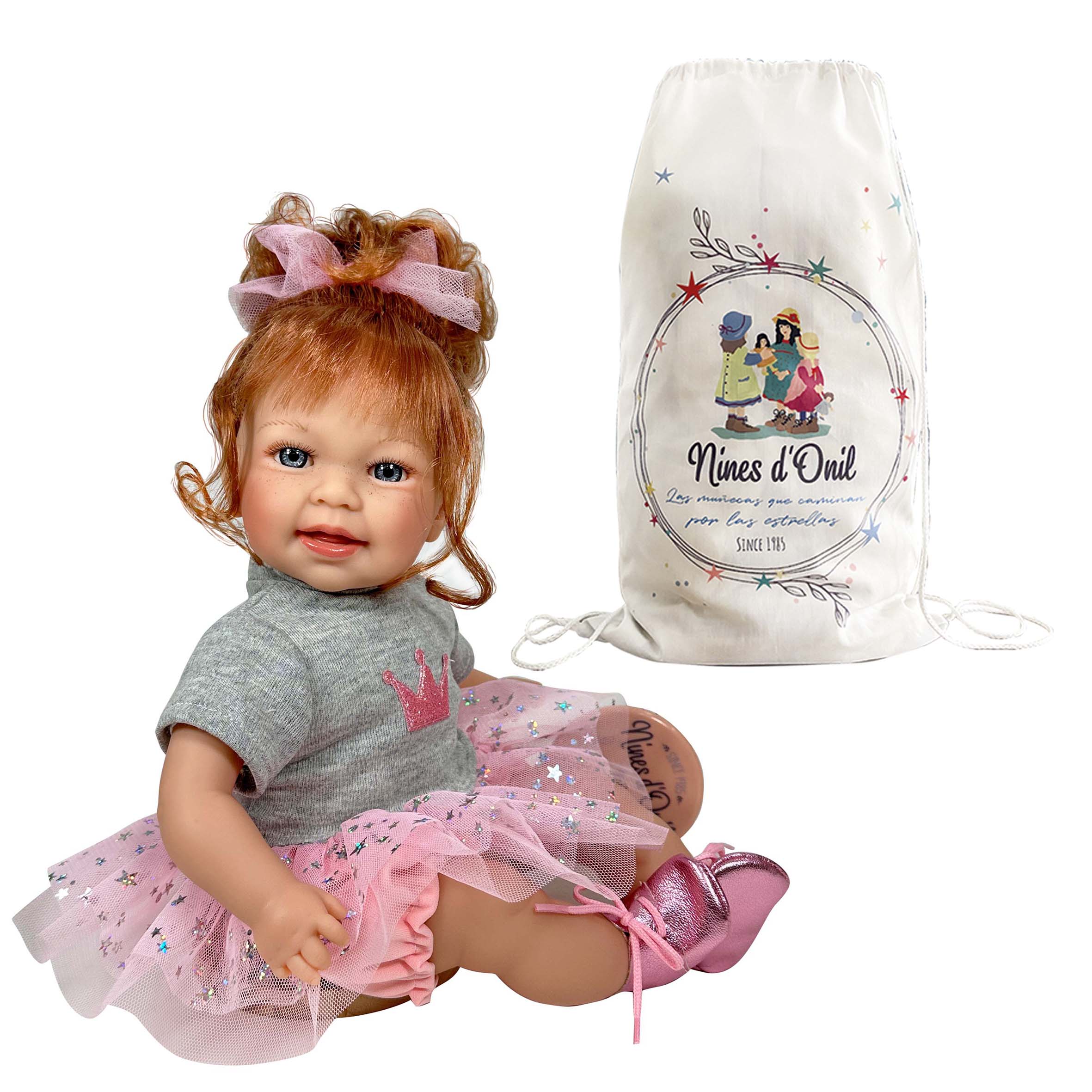 Nines Artesanals d'Onil Dolls - Wholesale Doll - Kids - LITTLE SUSI GLITTER REDHAIR DOLL0