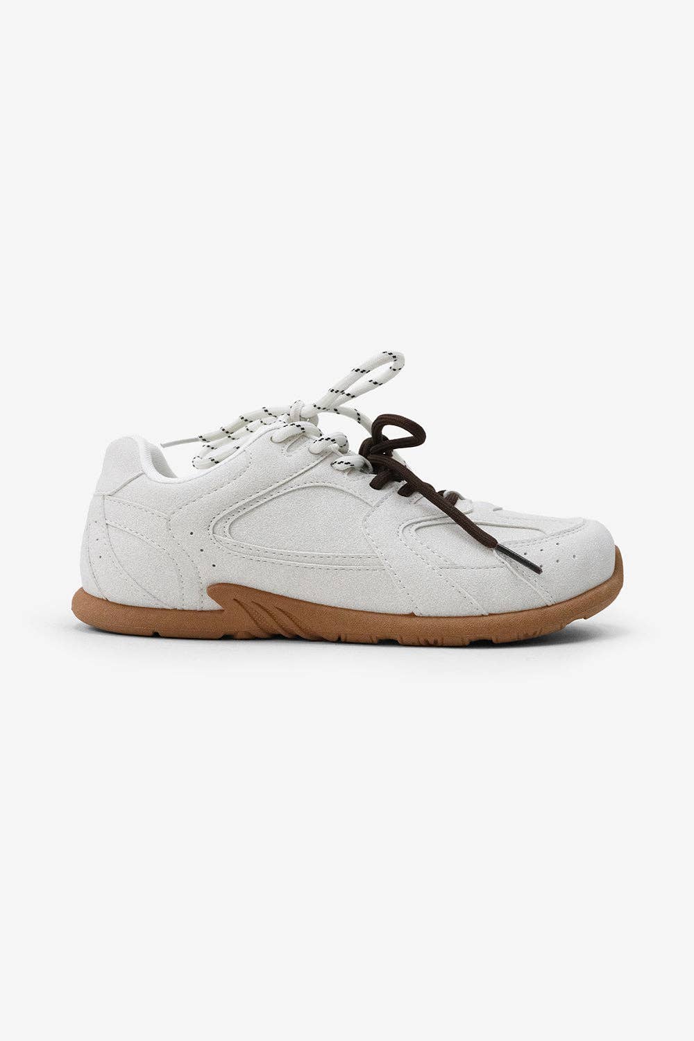 Lemonade Shoes - Wholesale Lifestyle trainers – Women′s - EXTRA MILE - Earth-Tone Chunky Sneakers w/ Contrast Lacing4