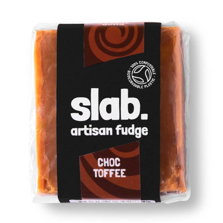 Choc Toffee Fudge Slab for engroshandel hos Slab Artisan Fudge