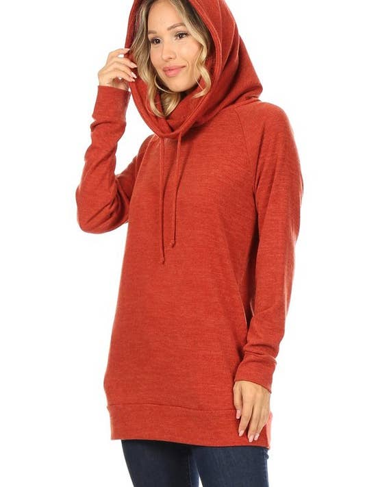 Chris & Carol Apparel - Wholesale Hoodie - Women's - KNIT COWL NECK HOODIE SWEATER - 199456T