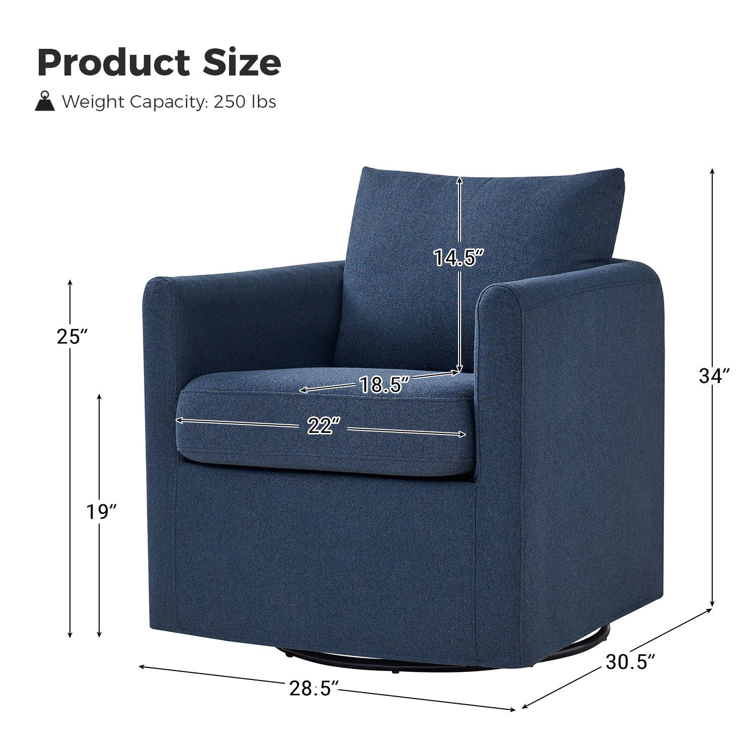 Karat Home - Wholesale Chair - Asser Slipcovered Swivel Chair10