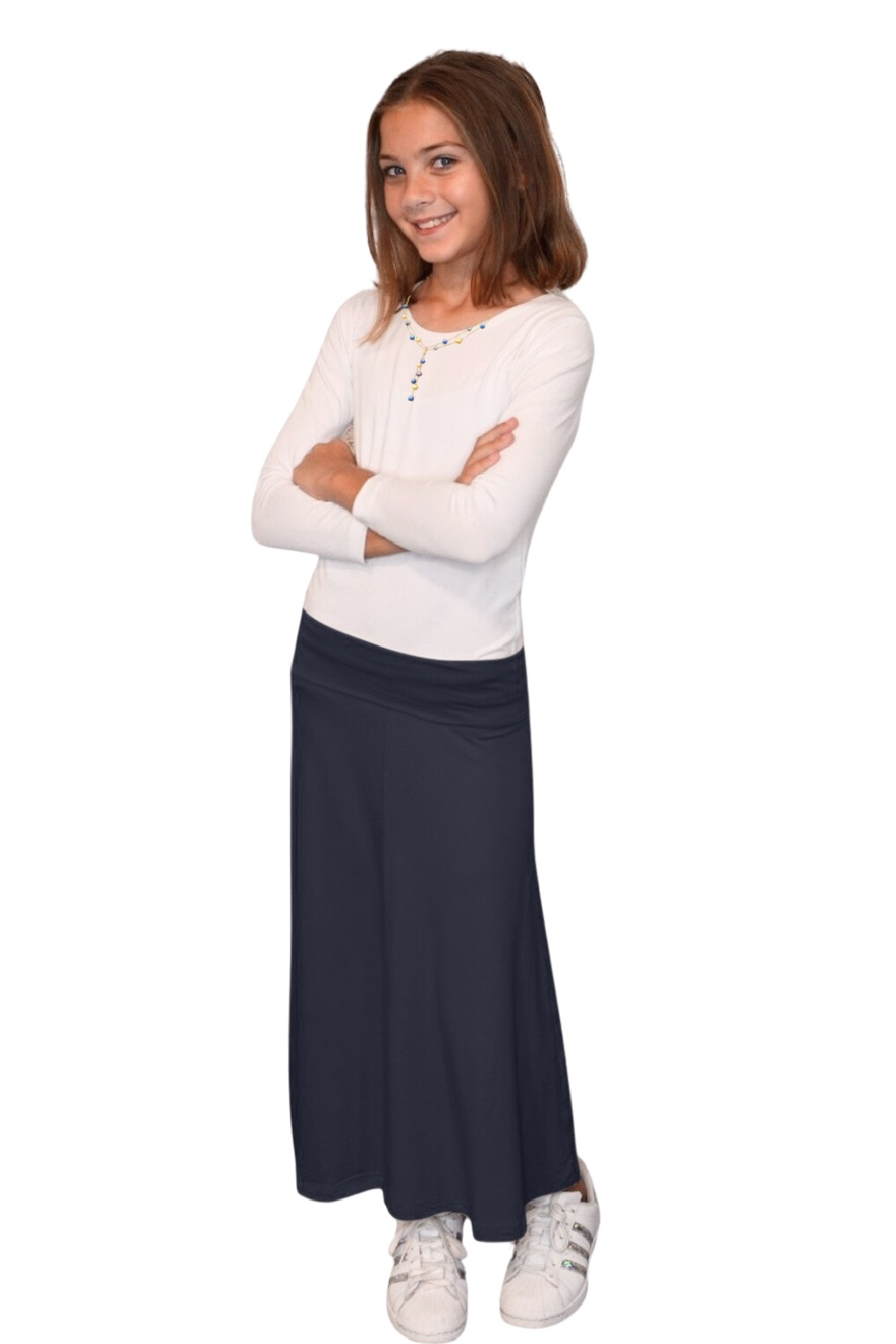 Kosher Casual - Wholesale Skirt - Kids - Maxi Skirt for Girls Flowing A-line7