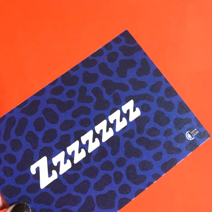 Carta Zzzzzzz_ Onomatopee_ Leopardo per la vendita all'ingrosso da parte di Claire Colin