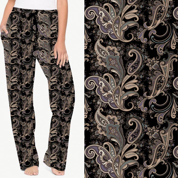 Ancient Paisley Lounge Pants for wholesale by Natopia